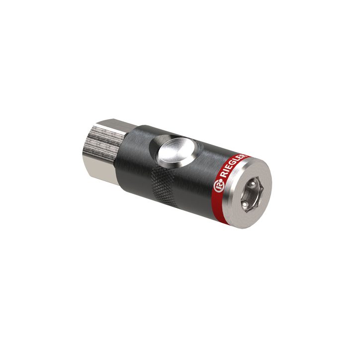 RIEGLER Push-button safety coupling NW 7,4, G1/4IG