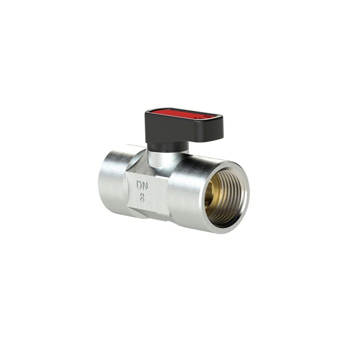 RIEGLER Mini ball valve n. lockable, venting, G 1/8 IG