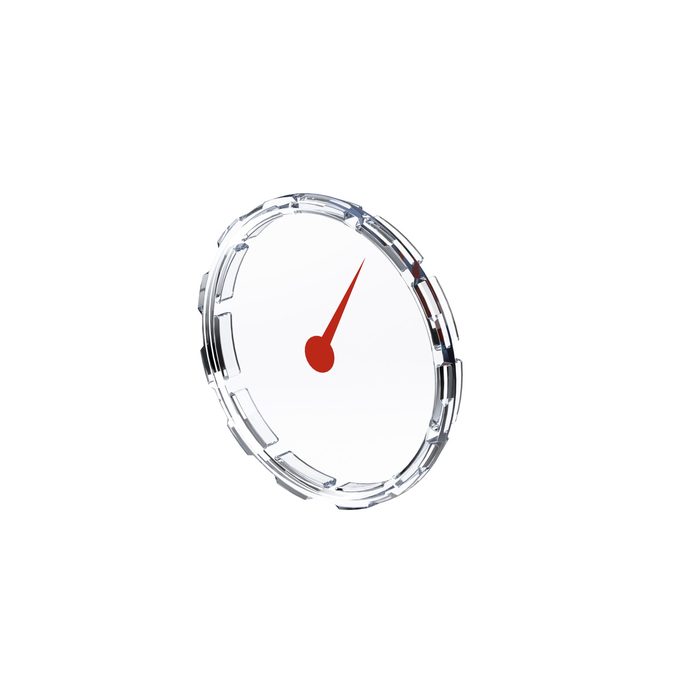 RIEGLER Viewing pane plastic, MZ red pressed onto viewing pane, NG 40