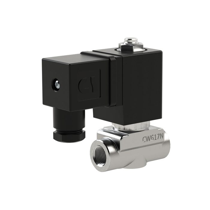 RIEGLER 2/2 MV, NC, ES, G1/4, DN 4.0, PN 0-10, FPM, direct, 230V AC