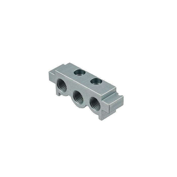RIEGLER Eingangsplatte mit Dichtungen, G 1/8, Grundplattensystem