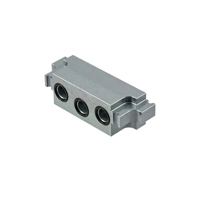 RIEGLER Size adapter for base plate system, G 1/8 - G 1/4