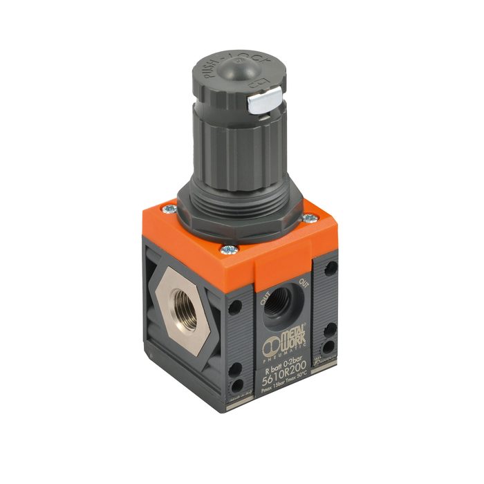 RIEGLER Batterie-Regler »SYNTESI«, BG1, G 1/8, 0…8 bar, o. Mano.