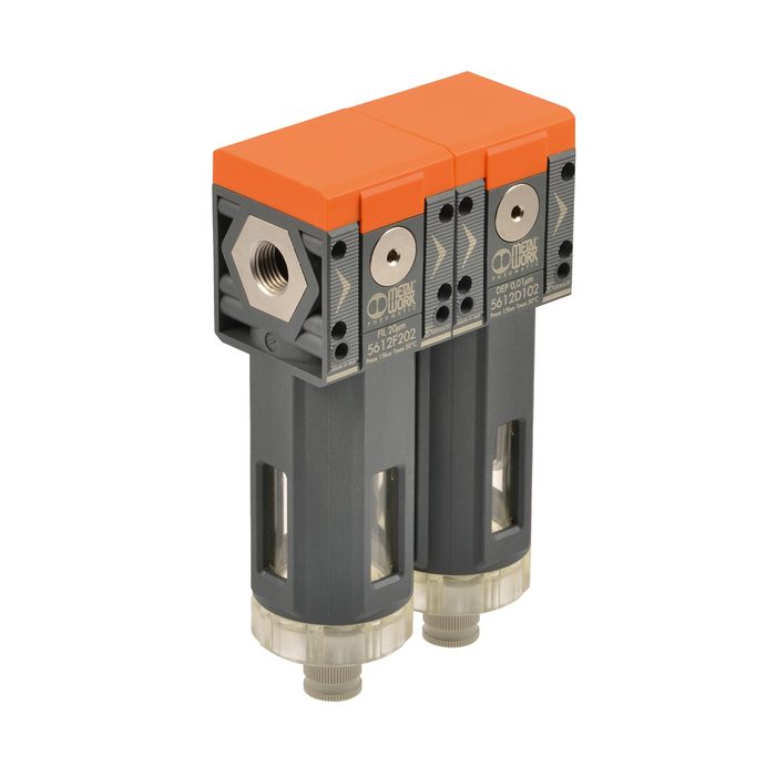 RIEGLER Filter+oil filter "SYNTESI", BG 2, G 1, 5 µm + 0.01 µm, RA + RMSA