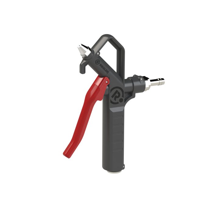RIEGLER Blow gun, plastic, standard d., top connection, nozzle LW 9