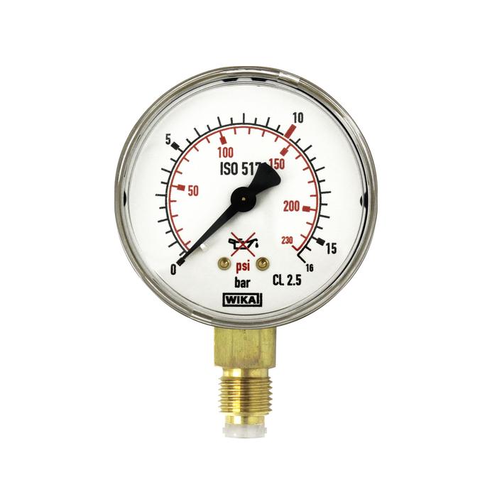 RIEGLER working mano. f. Cylinder pressure reducer, C2H2, G1/4, 0-2.5 bar, Ø63