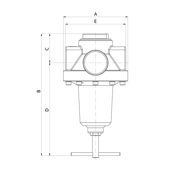 RIEGLER constant pressure regulator incl. pressure gauge, BG 2, G 3/8, 0.5 - 25 bar