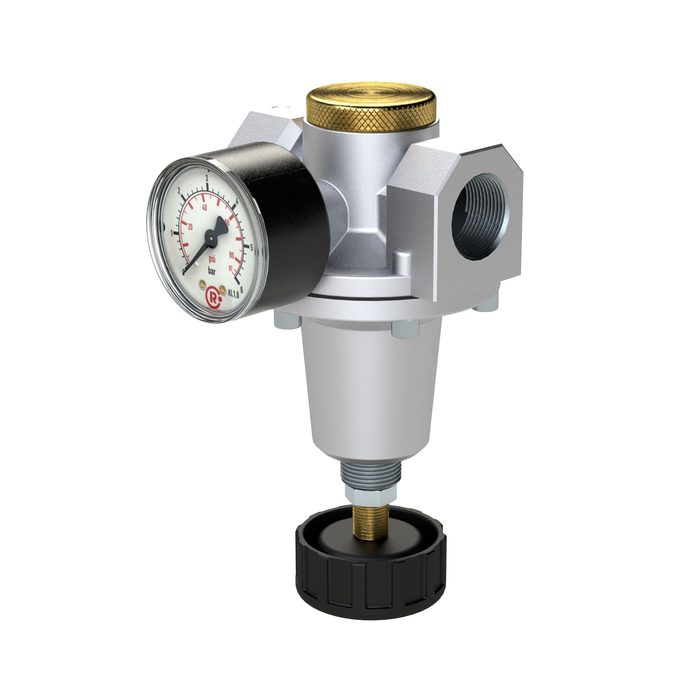 RIEGLER constant pressure regulator incl. pressure gauge, BG 3, G 3/4, 0.2 - 6 bar