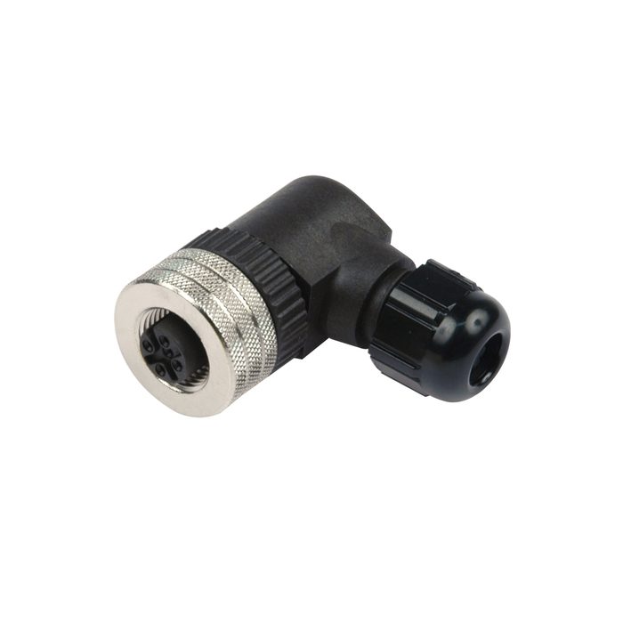 RIEGLER 90° angled socket M12 x 1 mm, 5-pin