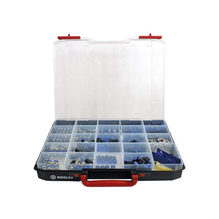 RIEGLER Sortimentsbox, Schnellsteckverbindungen »Blaue Serie«
