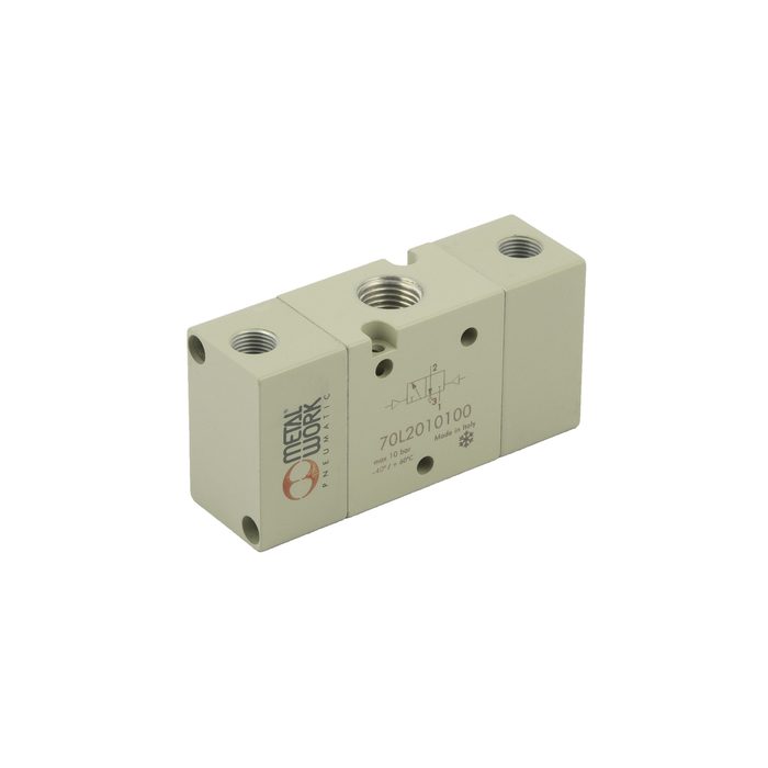 RIEGLER 3/2-Wegeventil Tieftemp., pneumatisch, bistabil, Anschluss G 1/4