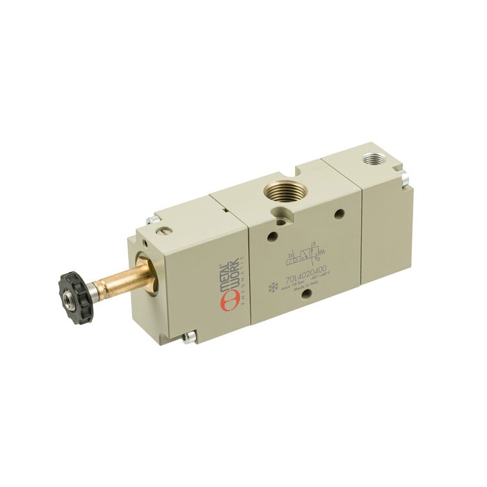 RIEGLER 3/2-Wegeventil Tieftemperatur, elektropn., monostabil, G 3/8, NO