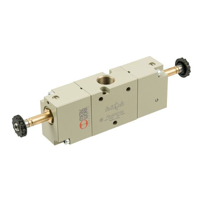 RIEGLER 3/2-Wegeventil Tieftemperatur, elektropn., bistabil, G 3/8