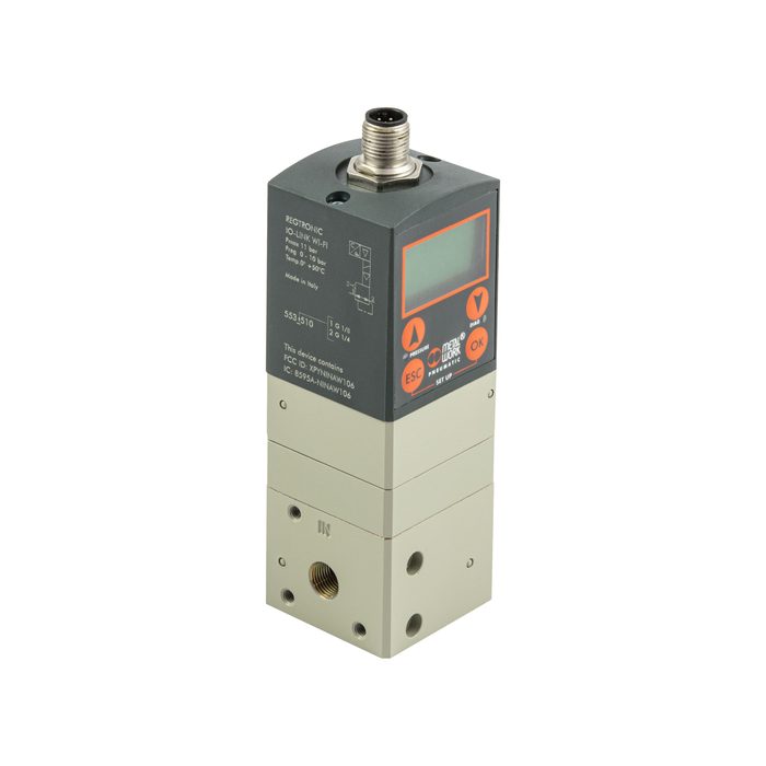 RIEGLER precision prop. pressure regulator REGTRONIC, G 1/4, display/WiFi, IO-Link