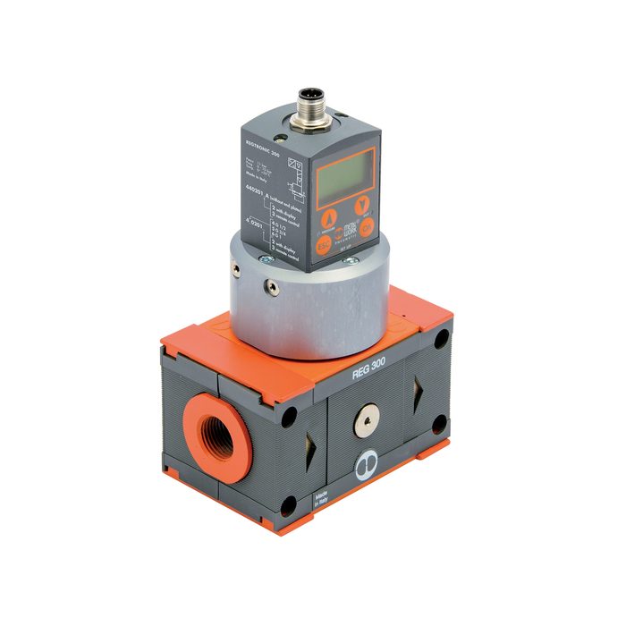 RIEGLER precision prop. pressure regulator REGTRONIC 300, G 1/2, display, 4-20 mA