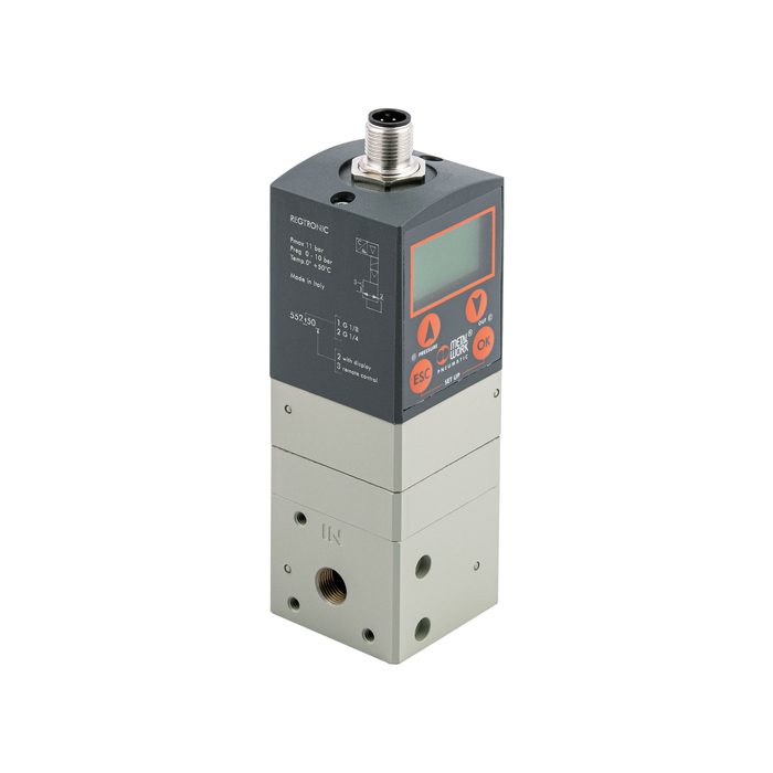 RIEGLER Präz.-Prop.-Druckregler REGTRONIC, G 1/4, Display, 0-10 V