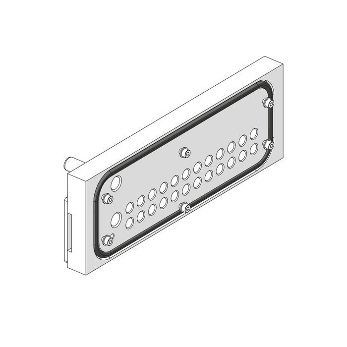 RIEGLER Montagesatz Spritzbereich EB 80, für 8-12 Positionen, Edelstahl