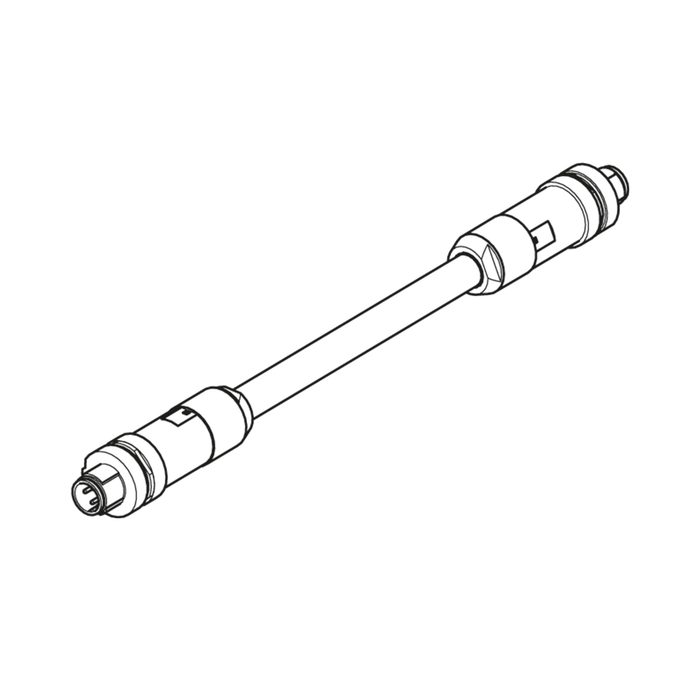RIEGLER Bus-Kabel, M12 Stecker 0° / M12 Stecker 0°, 4-pol., D-kod., 10 m