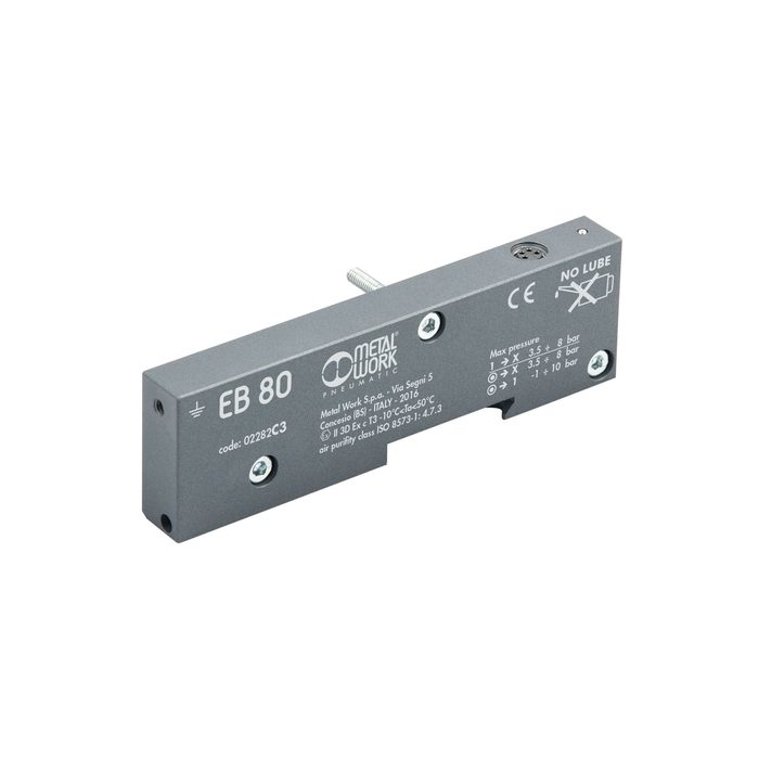 RIEGLER EB 80 end plate with fieldbus for additional valve terminals