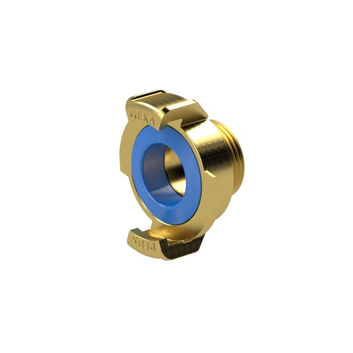 RIEGLER GEKA hose section, rigid, drinking water, MS lead-free, G 1/2 AG