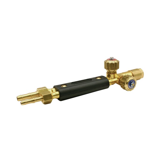 RIEGLER handle, shaft 17 mm, oxygen G 1/4, fuel gas G3/8 LH