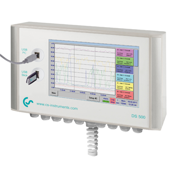 [0500 5000] CS INSTRUMENTS DS 500 - Intelligenter Bildschirmschreiber 4 Sensoreingänge