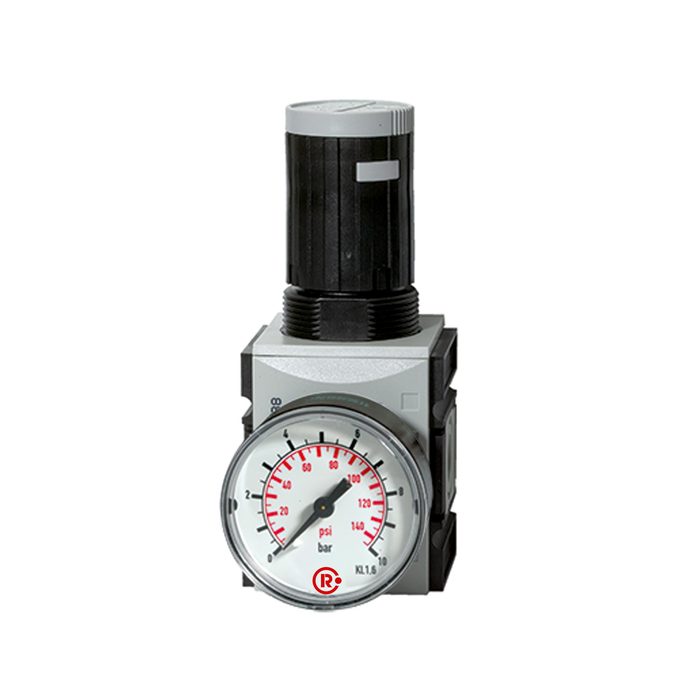 RIEGLER Präzisionsdruckregler »FUTURA«, mit Mano, BG 2, G 3/8, 0,5-10 bar