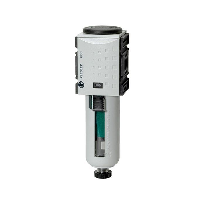 RIEGLER Mikrofilter »FUTURA«, PC-Behälter, Schutzkorb, BG 1, G 1/4, HA