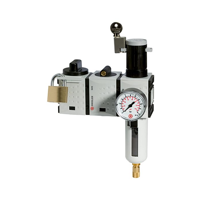 RIEGLER Wartungsstation SAFETY »FUTURA«, KH-AV-FR, VA, BG 4, G 3/4, 2,5-8