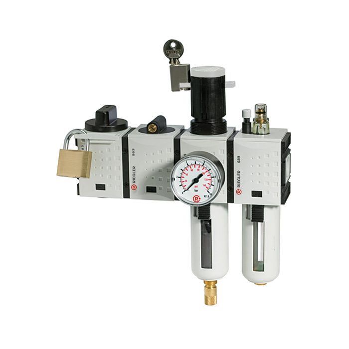 RIEGLER Wartungsstation SAFETY »FUTURA«, KH-AV-2-tlg.-WE, HA, BG 4, G 1