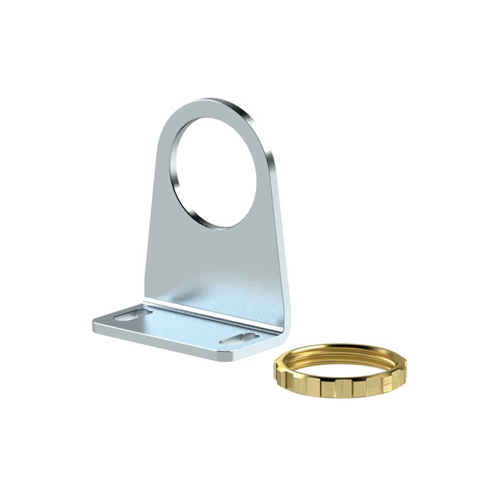 RIEGLER Haltewinkel mit Mutter M30x1,5
