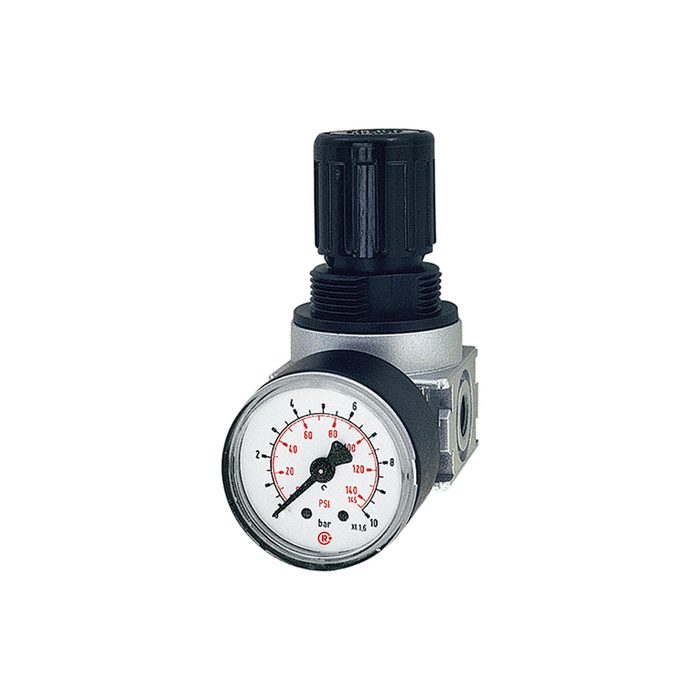 [100349] RIEGLER Druckregler durchg. Druckvers. »multifix-mini«, G 1/4, 0,2-6 bar