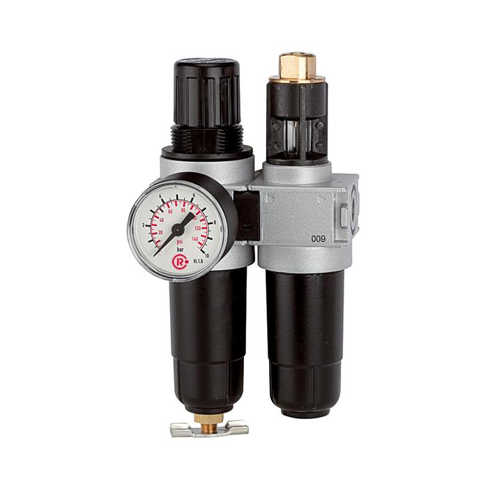 [100396] RIEGLER Wartungseinheit 2-tlg. »multifix-mini«, mit Metallbehälter, G 1/8