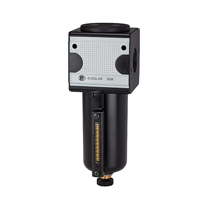 RIEGLER Vorfilter »multifix«, mit Metallbehälter, 0,3 µm, BG 3, G 1/2
