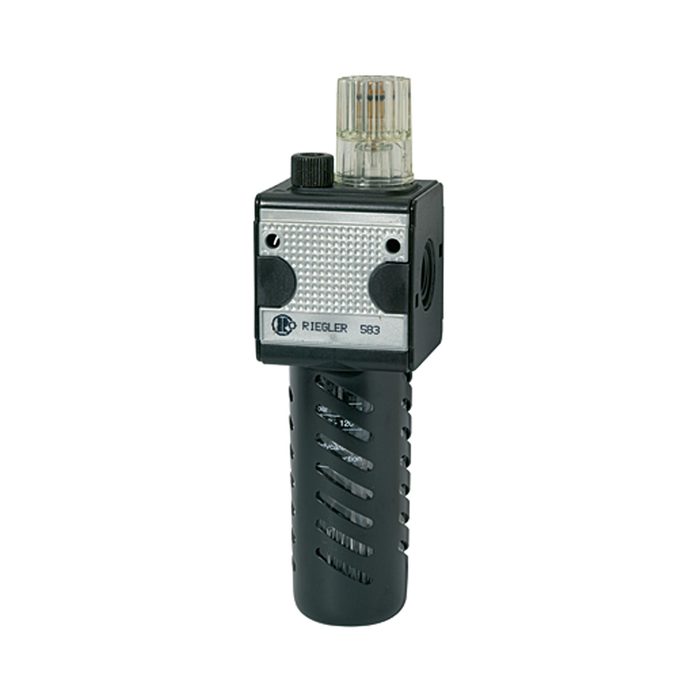 [100558] RIEGLER Mist oiler »multifix«, PC container, Protec. cage, Size 3, G 1/2