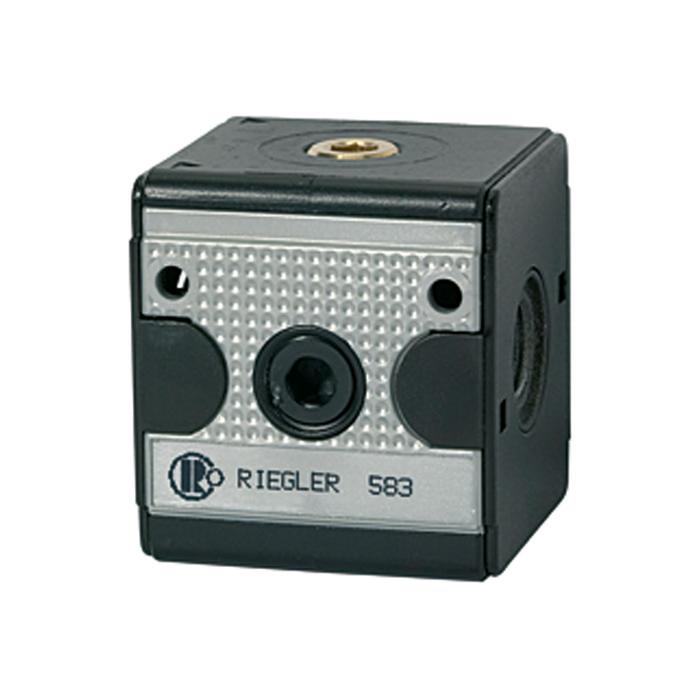 [100608] RIEGLER Verteiler »multifix«, breite Ausführung, BG 1, G 3/8, 4 Abgänge