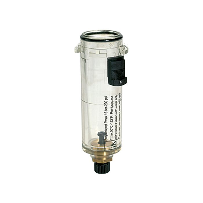 [100665] RIEGLER PC container, Automatic bleeder valve (integrated design)