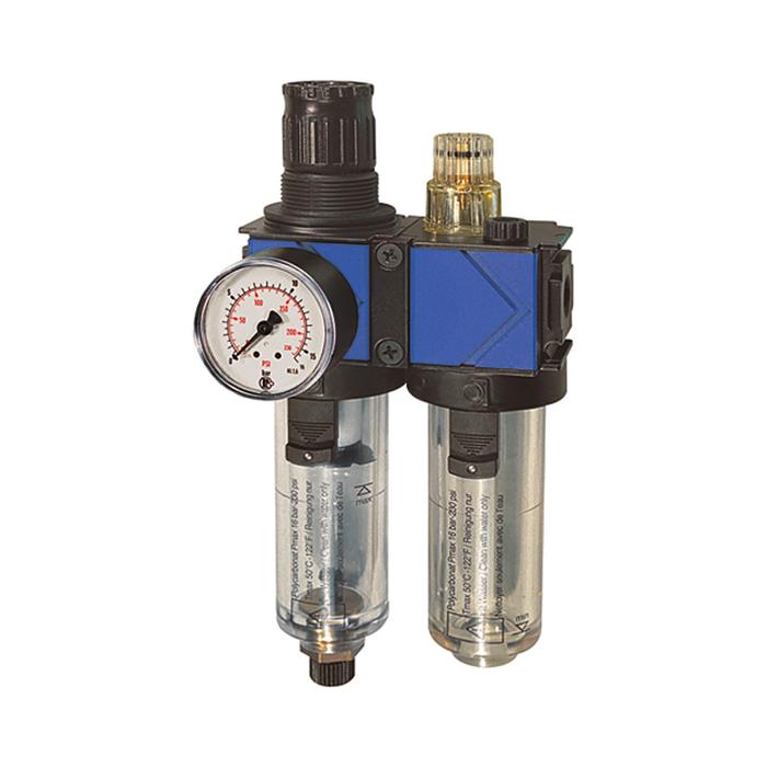 RIEGLER Wartungseinheit 2-tlg. »variobloc«, mit PC-Behälter, BG 1, G 3/8