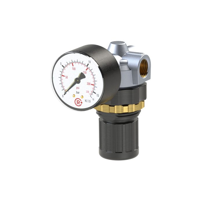 RIEGLER Druckregler »Standard-mini«, Schalttafelmutter, G 1/4, 0,2-6 bar
