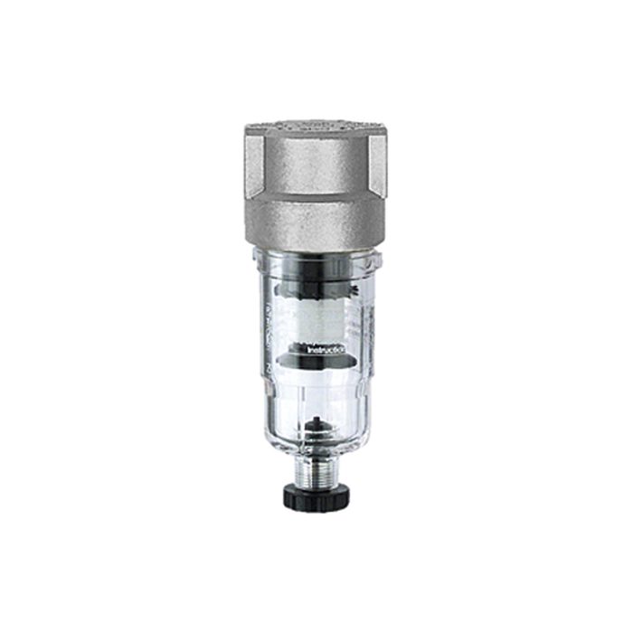 RIEGLER Filter »Standard-mini« with PC container, 8 µm, Size 0, G 1/8