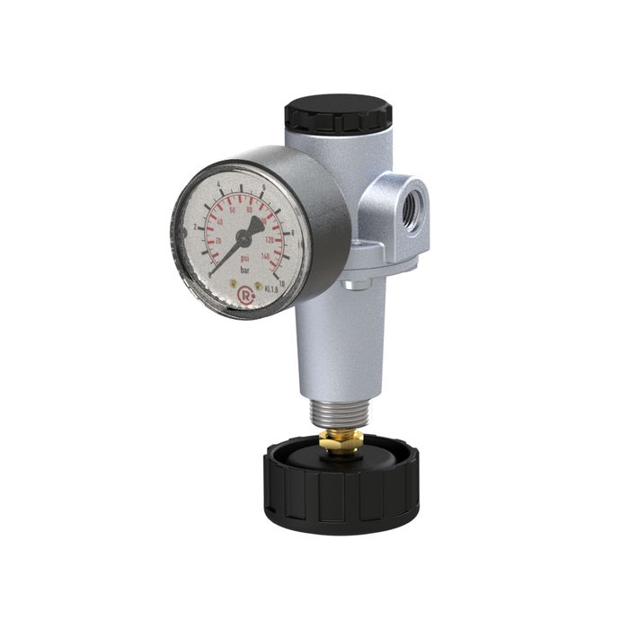 RIEGLER Druckregler »Standard«, inkl. Manometer, BG 1, G 1/4, 0,5-10 bar