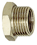RIEGLER Reducing nipple short G 1 1/2 o., G 1 1/4 i., nickel-plated brass