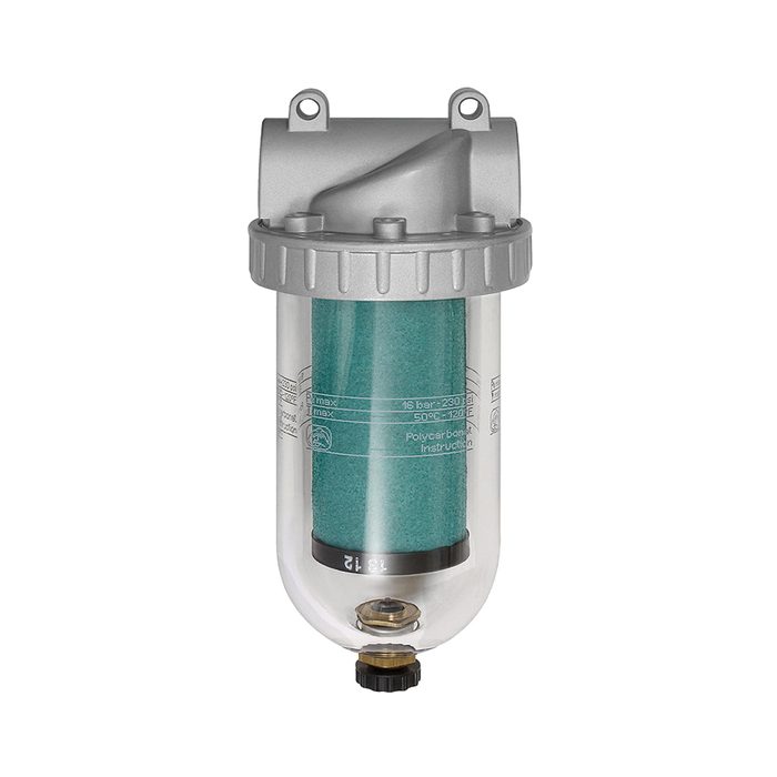 RIEGLER Special filter »Standard«, PC container, 0.01 µm, Size 1, G 3/8