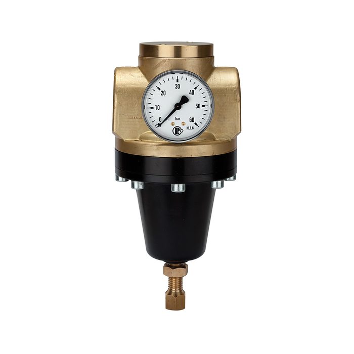 RIEGLER High pressure regulator 60 bar, G 1, Control range 3 - 50 bar