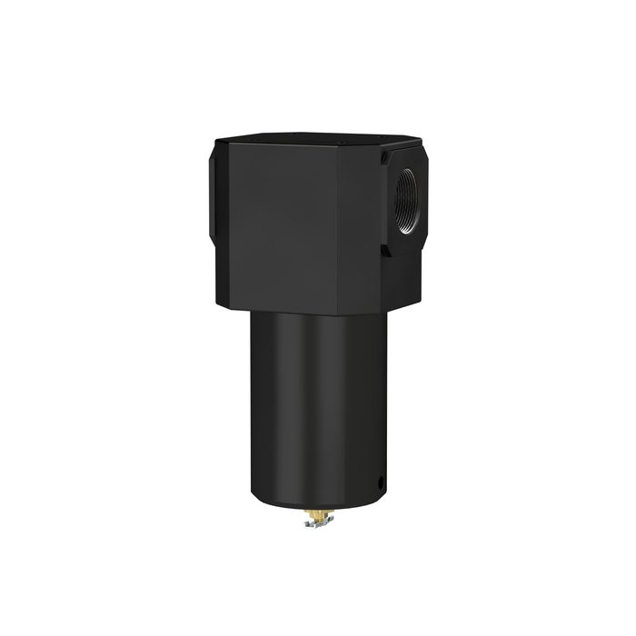 RIEGLER Filter für hohe Drücke bis 40 bar, mit Handablassventil, G 1 1/2