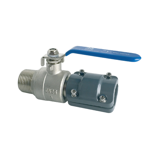 AIRpipe Abschliessbar Kugelhahn, DN40-BSP 1 1/2" Aussengewinde