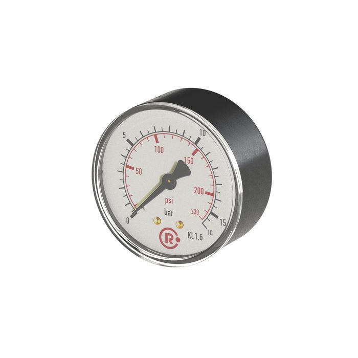 RIEGLER Standardmano, Kunststoff, G 1/4 hinten, 0 - 25,0 bar/360 psi, Ø63