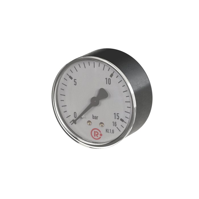 RIEGLER Standardmano, KS-G., G 1/4 hinten zentrisch, 0 - 10,0 bar, Ø 63