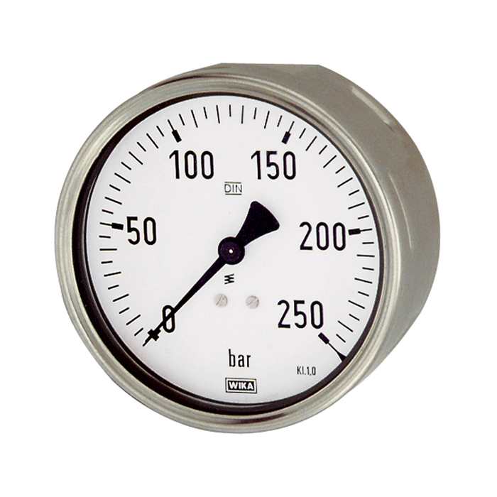RIEGLER Pressure gauge, robust design, G 1/2, 0 - 25 bar, Ø 100