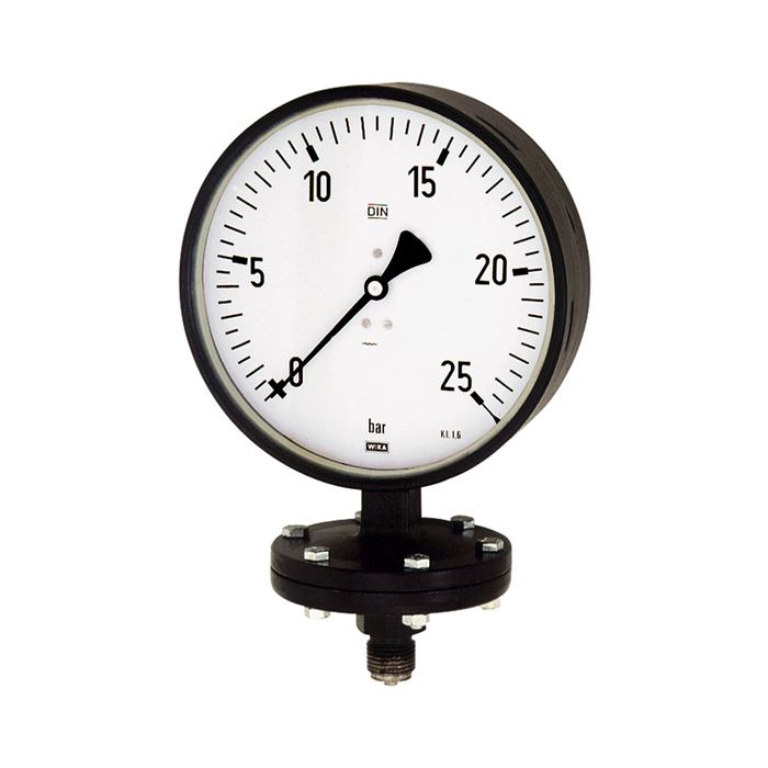 [102590] RIEGLER Plattenfedermano, Robust., G 1/2 radial unten, 0-10,0 bar, Ø 100